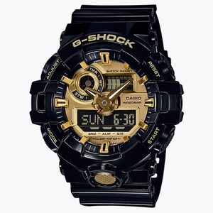 Casio G-Shock Black and Gold Watch